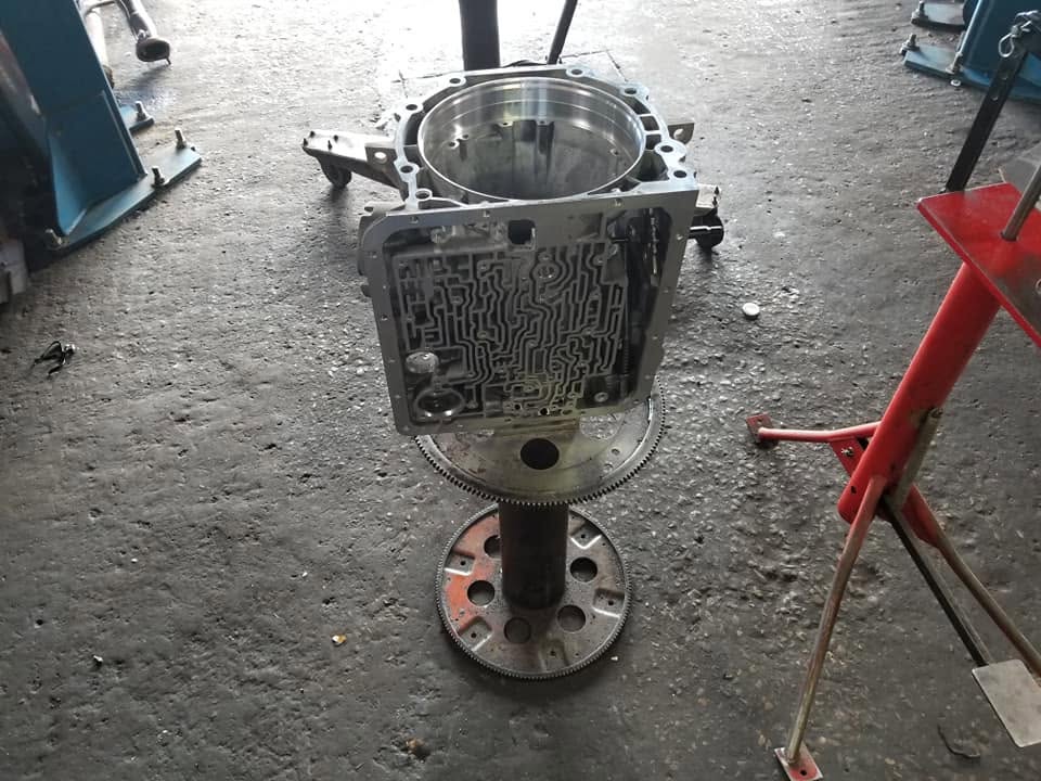 Transmission casing and valve body assembly
